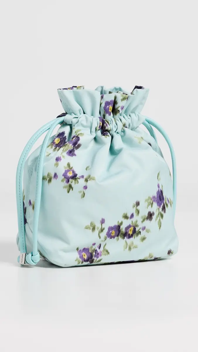 GANNI Printed Nylon Pouch Iced Aqua One Size | Thumbnail 4