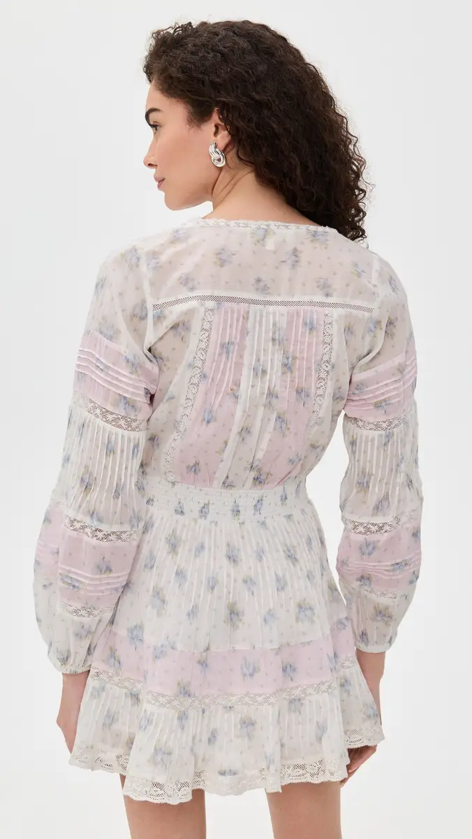 LoveShackFancy Winfrey Dress Lilac Vanilla | Thumbnail 3 LoveShackFancy Winfrey Dress Lilac Vanilla | Thumbnail 3