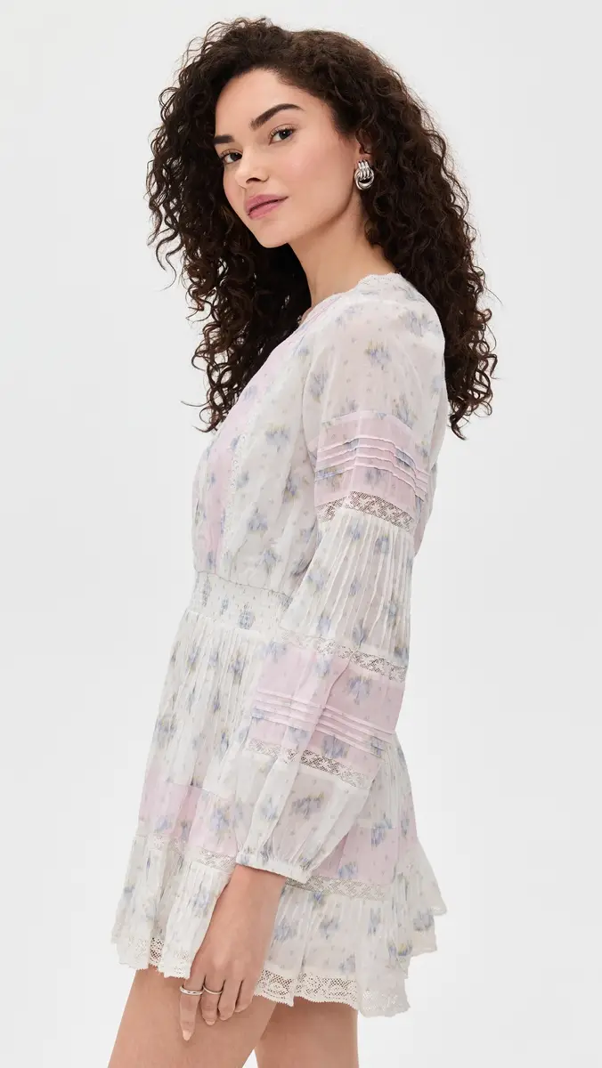 LoveShackFancy Winfrey Dress Lilac Vanilla | Thumbnail 4 LoveShackFancy Winfrey Dress Lilac Vanilla | Thumbnail 4