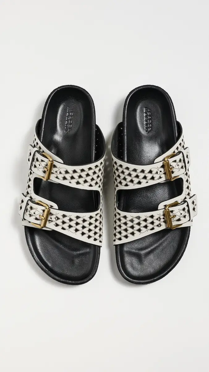 Isabel Marant Lennyo Sandals Chalk | Thumbnail 2