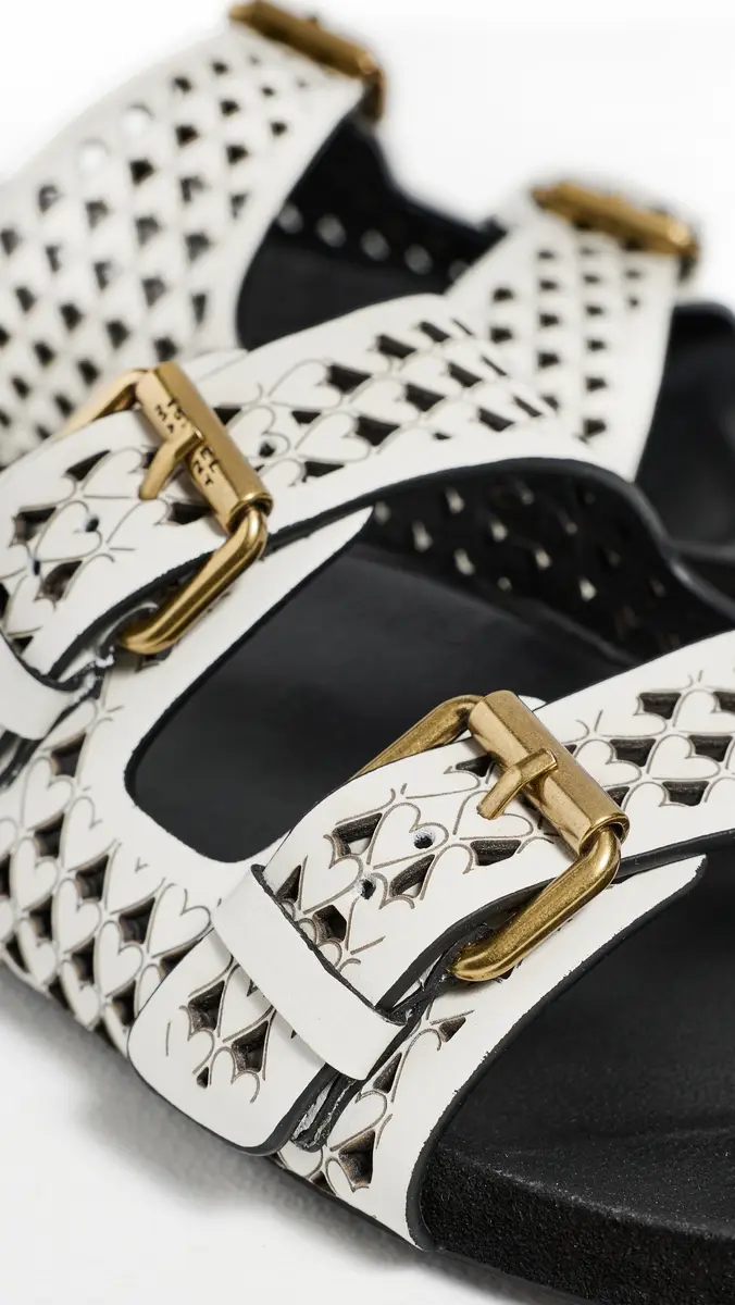 Isabel Marant Lennyo Sandals Chalk | Thumbnail 6