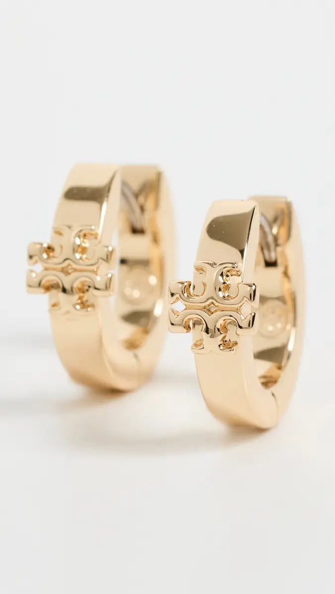 Tory Burch Icon Huggie Earrings | Thumbnail 2