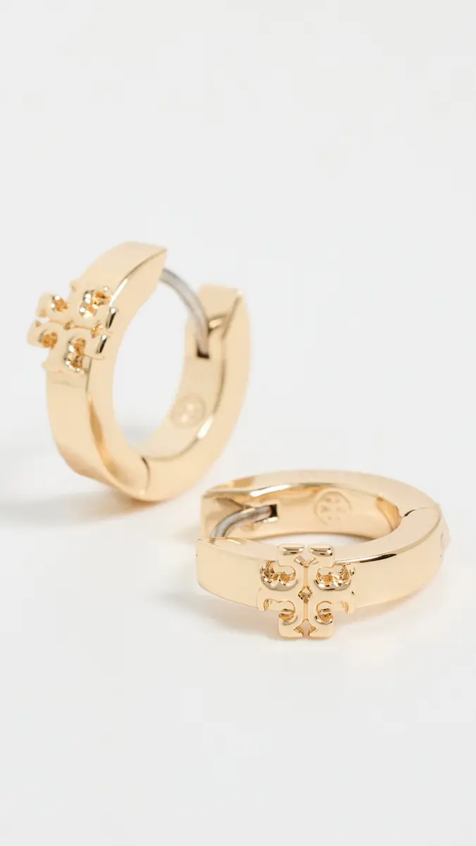 Tory Burch Icon Huggie Earrings | Thumbnail 4