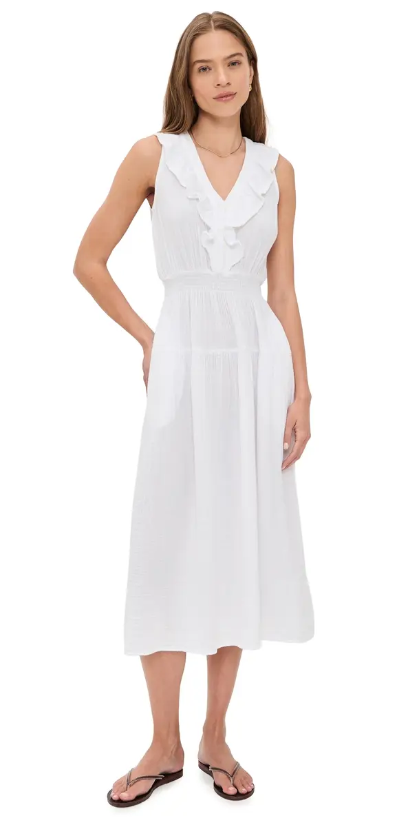 XIRENA Desa Dress White | Image 1 XIRENA Desa Dress White | Image 1