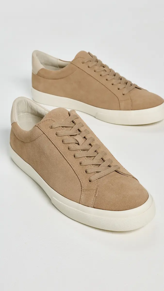 Vince Fulton Suede Sneakers New Camel/Moonlight | Thumbnail 4 Vince Fulton Suede Sneakers New Camel/Moonlight | Thumbnail 4