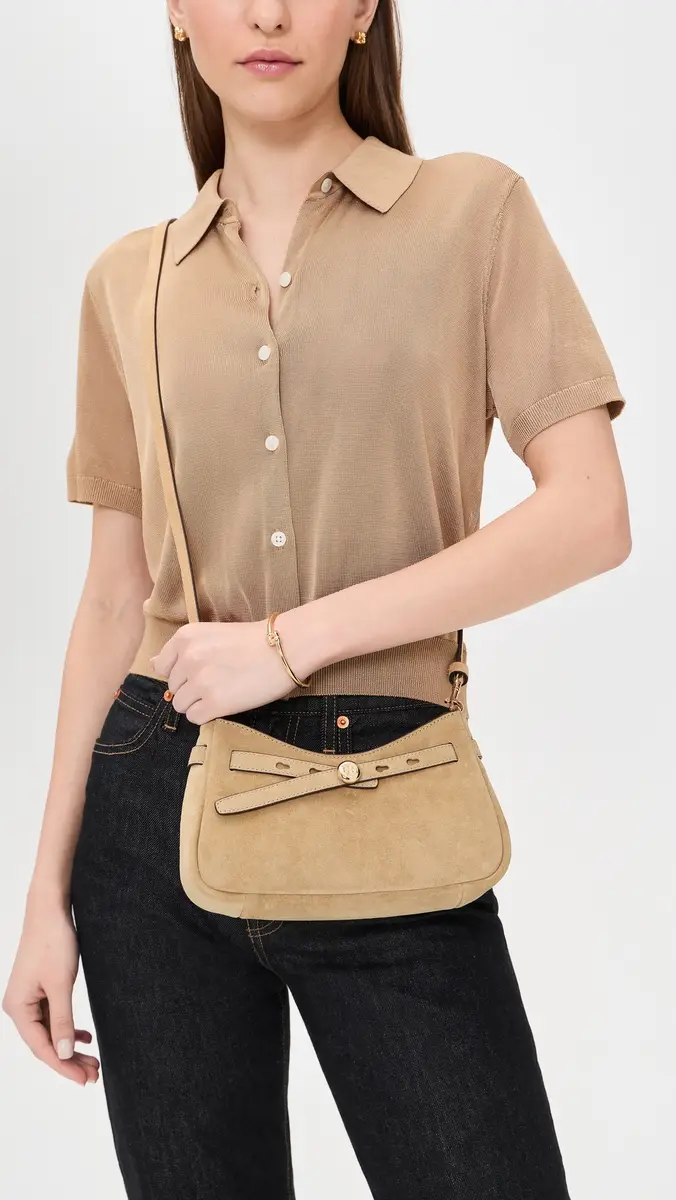 Tory Burch Romy Suede Zip Top Crossbody Bag | Thumbnail 3 Tory Burch Romy Suede Zip Top Crossbody Bag | Thumbnail 3
