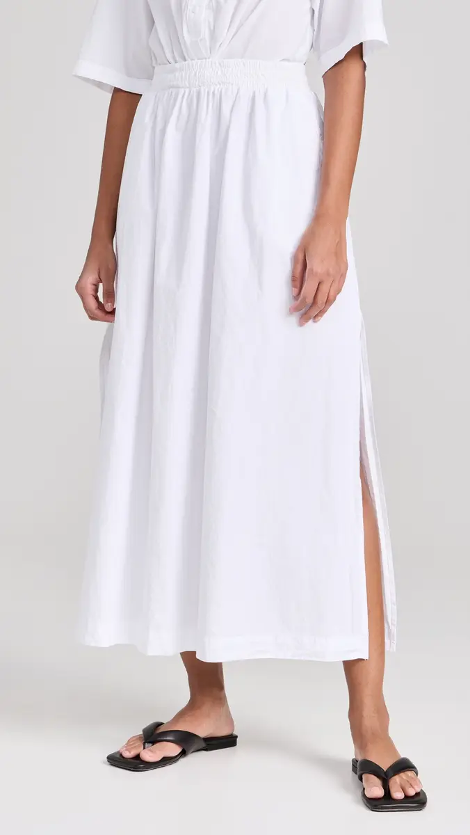 Stateside Fine Poplin Double Maxi Skirt | Thumbnail 2
