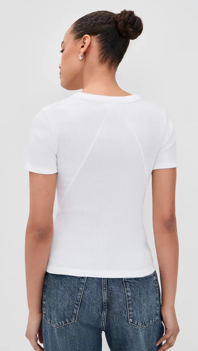 rag & bone The Essential Rib Short Sleeve Crew Tee | Thumbnail 3 rag & bone The Essential Rib Short Sleeve Crew Tee | Thumbnail 3