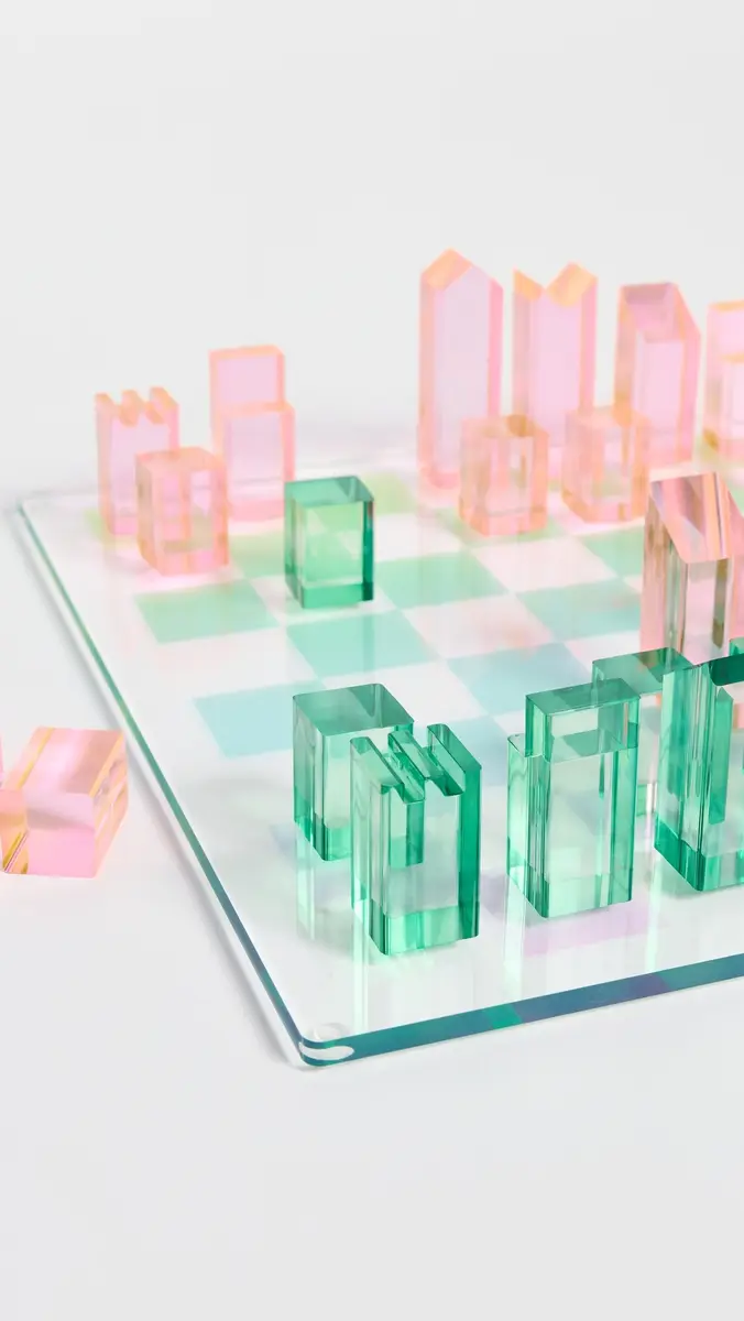 Sunnylife Lucite Chess & Checkers Ombre | Thumbnail 3 Sunnylife Lucite Chess & Checkers Ombre | Thumbnail 3