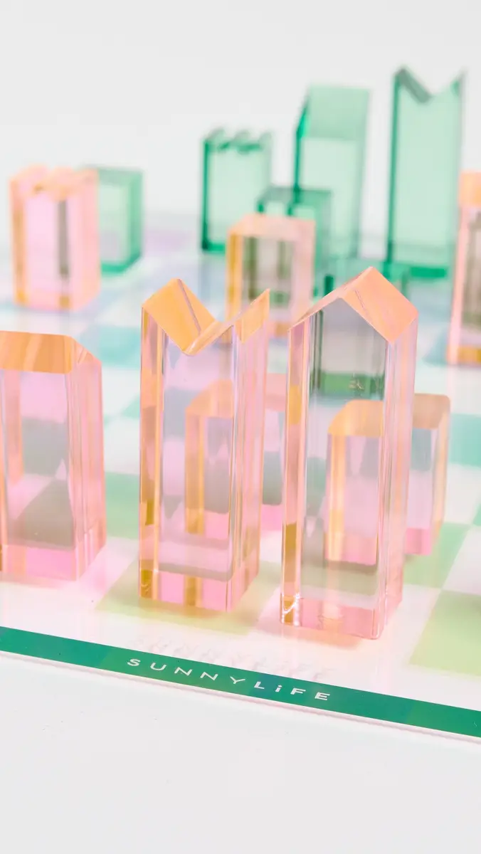 Sunnylife Lucite Chess & Checkers Ombre | Thumbnail 4 Sunnylife Lucite Chess & Checkers Ombre | Thumbnail 4