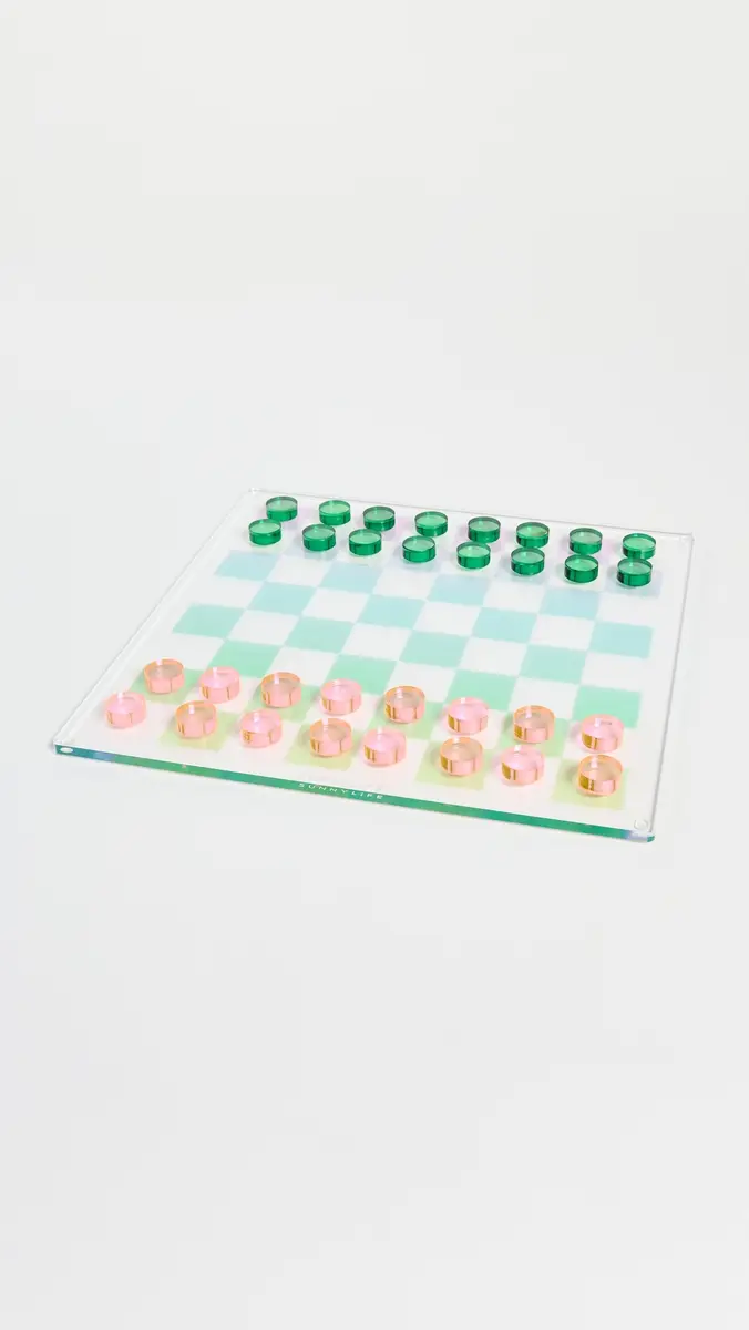 Sunnylife Lucite Chess & Checkers Ombre | Thumbnail 5 Sunnylife Lucite Chess & Checkers Ombre | Thumbnail 5
