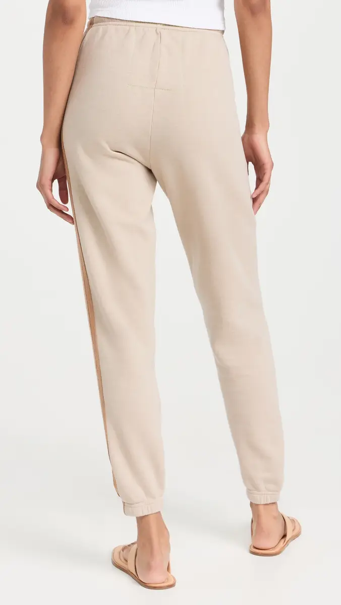 Aviator Nation 5 Stripe Women's Sweatpants and/Tan | Thumbnail 3 Aviator Nation 5 Stripe Women's Sweatpants and/Tan | Thumbnail 3