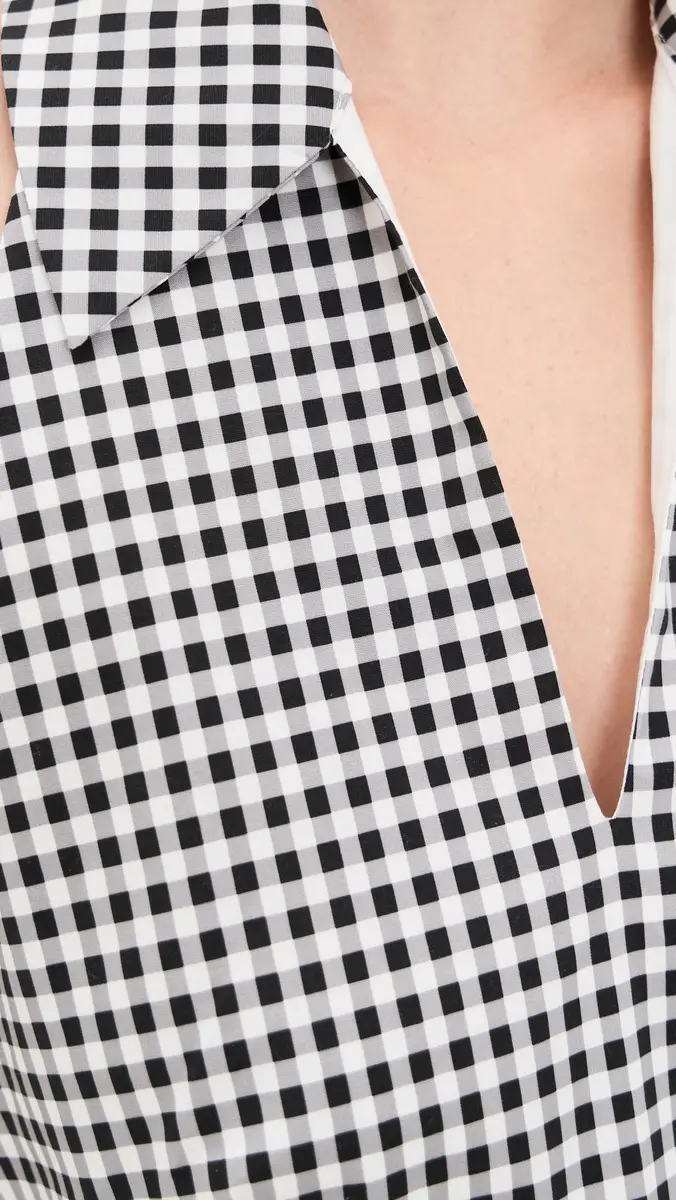 CAROLINE CONSTAS Aya Halter Mini Dress Black | Thumbnail 6