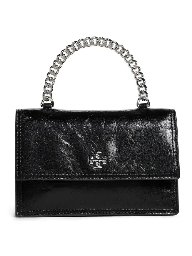 Tory Burch Kira Deconstructed Mini Top Handle Chain Wallet