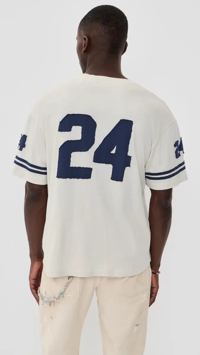 Nahmias Uniform 24 Boxy Tee Egg White Jersey | Thumbnail 3 Nahmias Uniform 24 Boxy Tee Egg White Jersey | Thumbnail 3