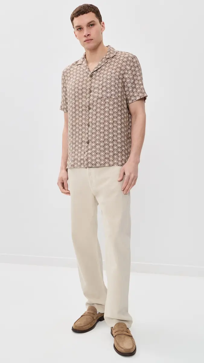 Faherty Short Sleeve Palma Linen Camp Shirt | Thumbnail 5
