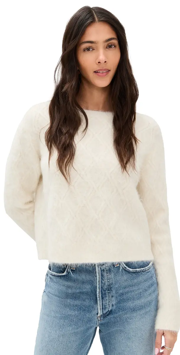 OGD One Grey Day Viola Alpaca Crewneck Sweater | Image 1 OGD One Grey Day Viola Alpaca Crewneck Sweater | Image 1