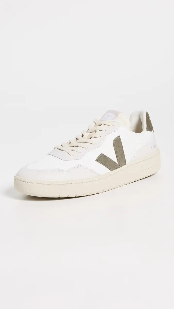 Veja V-90 B-Mesh Sneakers White/Khaki | Thumbnail 2