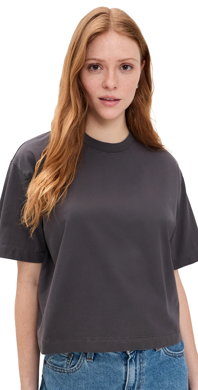 Madewell The Boxy Crop Tee In Allday Jersey