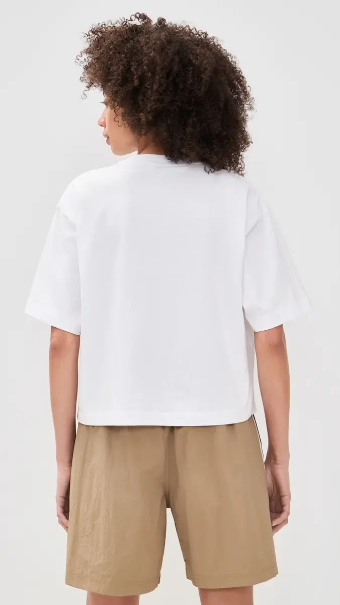 Madewell The Boxy Crop Tee In Allday Jersey White | Thumbnail 3 Madewell The Boxy Crop Tee In Allday Jersey White | Thumbnail 3