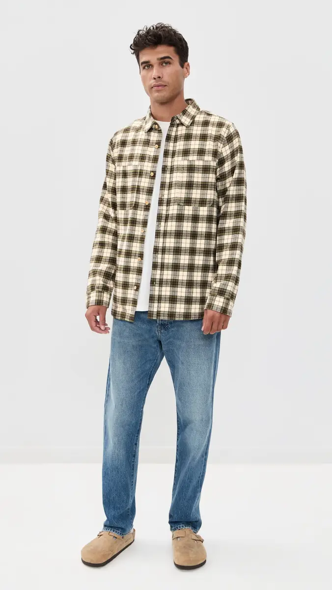 McTavish House Check Flannel Shirt Green ulti | Thumbnail 5