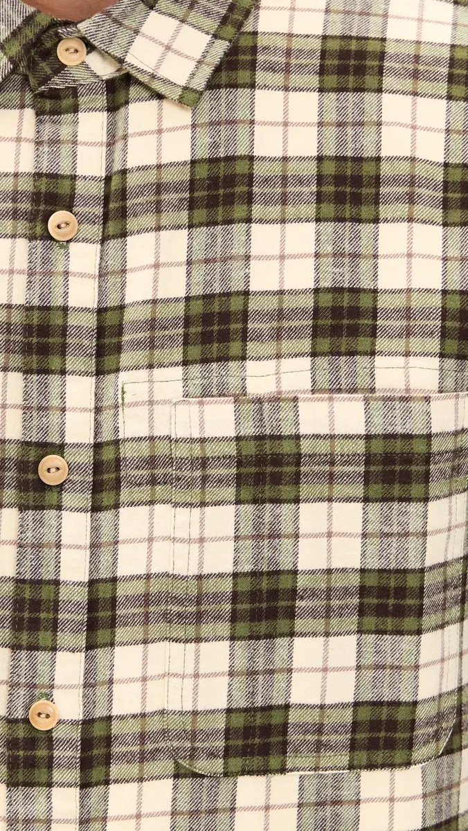 McTavish House Check Flannel Shirt Green ulti | Thumbnail 6