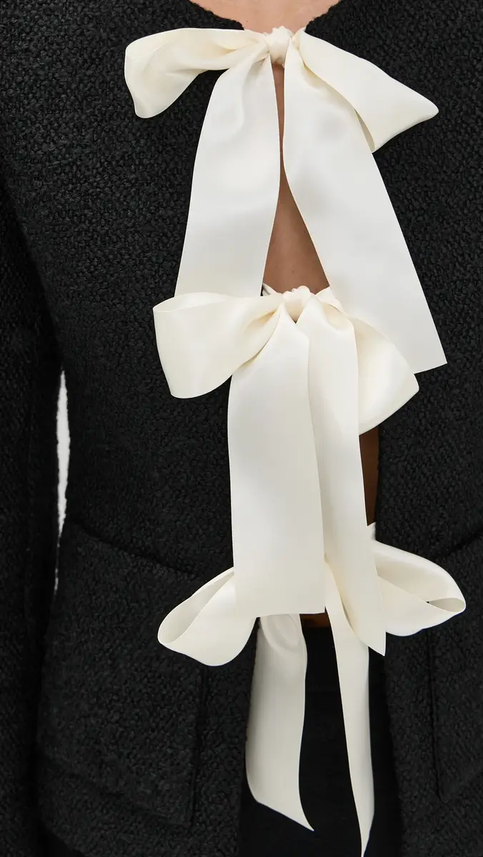 Sea Seraphine Solid Bow Jacket Black | Thumbnail 6 Sea Seraphine Solid Bow Jacket Black | Thumbnail 6