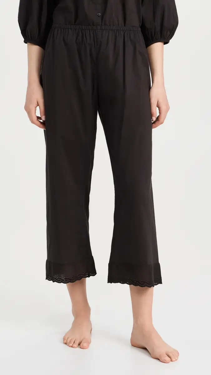 The Great. THE GREAT. The Eyelet Easy Sleep Pants | Thumbnail 2 The Great. THE GREAT. The Eyelet Easy Sleep Pants | Thumbnail 2