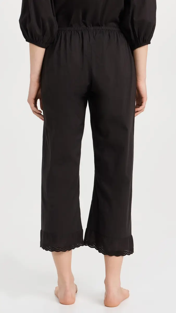 The Great. THE GREAT. The Eyelet Easy Sleep Pants | Thumbnail 3 The Great. THE GREAT. The Eyelet Easy Sleep Pants | Thumbnail 3