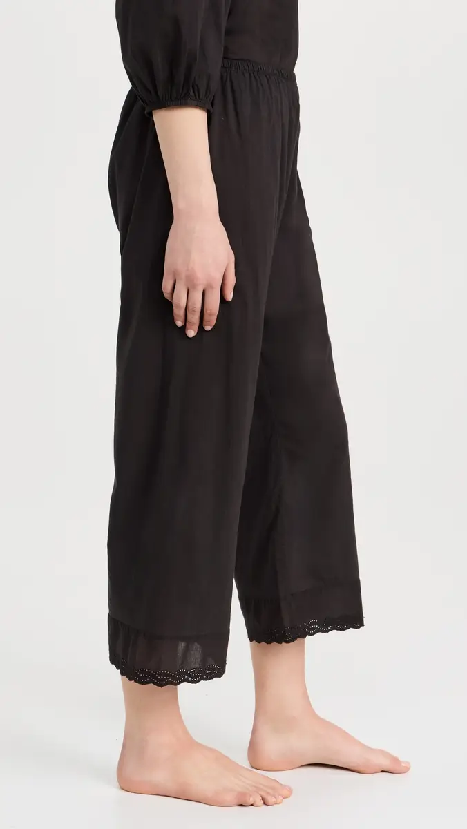 The Great. THE GREAT. The Eyelet Easy Sleep Pants | Thumbnail 4 The Great. THE GREAT. The Eyelet Easy Sleep Pants | Thumbnail 4