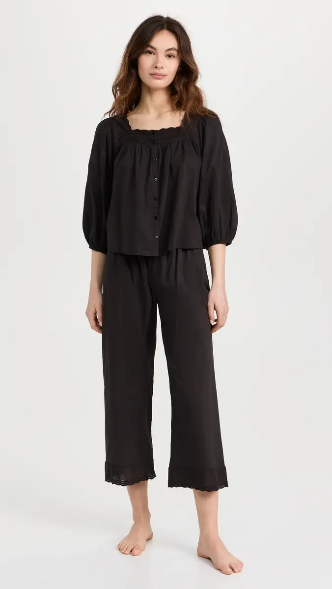 The Great. THE GREAT. The Eyelet Easy Sleep Pants | Thumbnail 5 The Great. THE GREAT. The Eyelet Easy Sleep Pants | Thumbnail 5