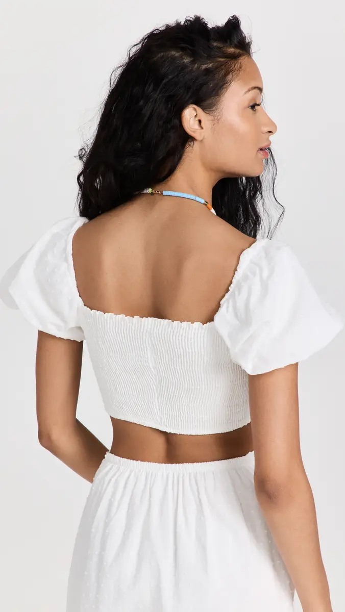 Peixoto Louisa Crop Top White otus | Thumbnail 3 Peixoto Louisa Crop Top White otus | Thumbnail 3