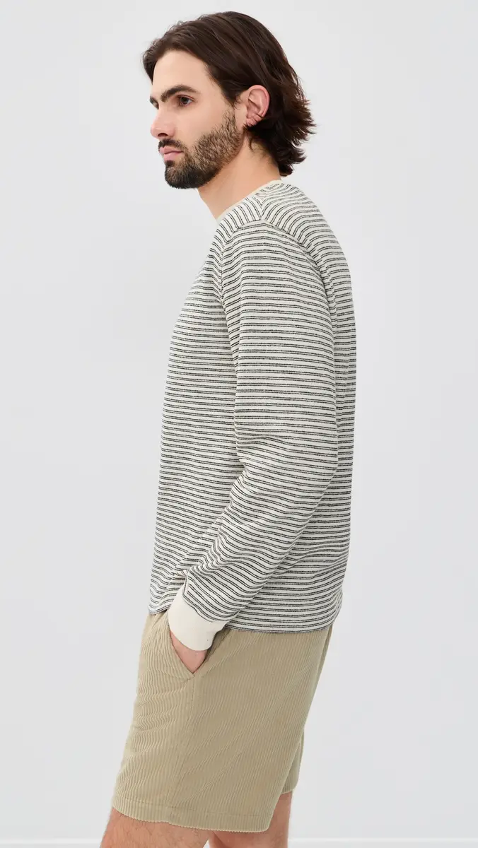 Fair Harbor Sundown Terry Crewneck Nautical Stripe | Thumbnail 4