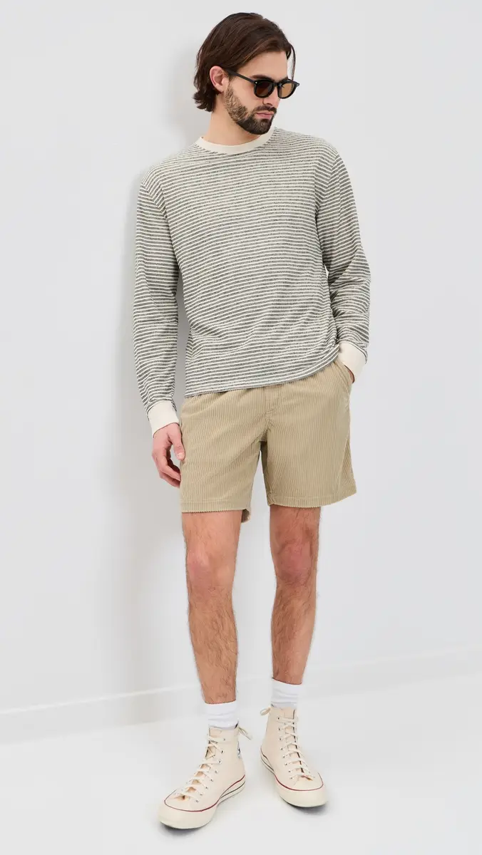 Fair Harbor Sundown Terry Crewneck Nautical Stripe | Thumbnail 5