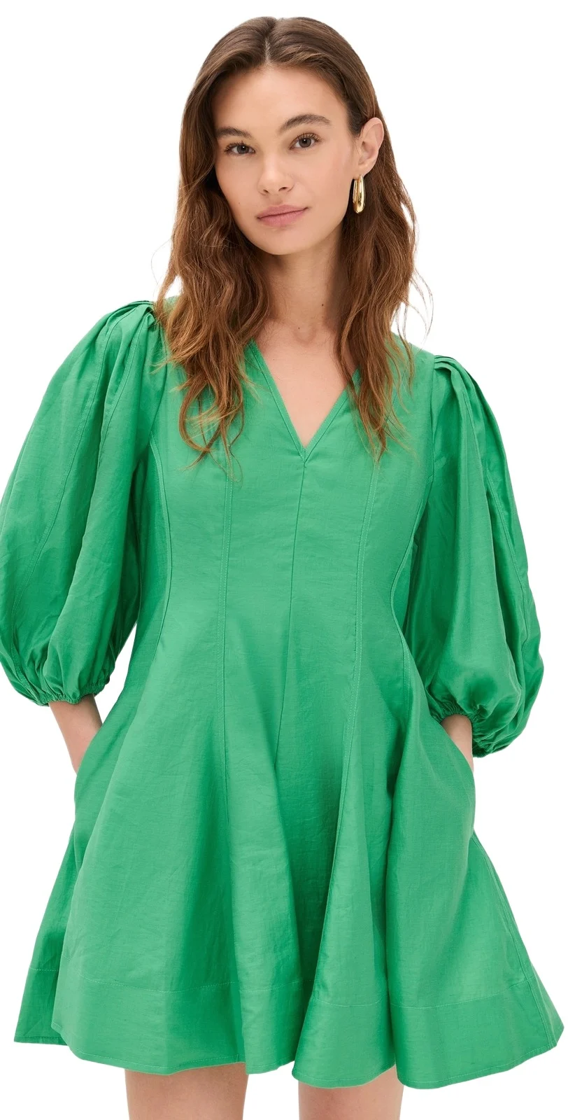 Puff Sleeve Flare Mini Dress Puff Sleeve Flare Mini Dress