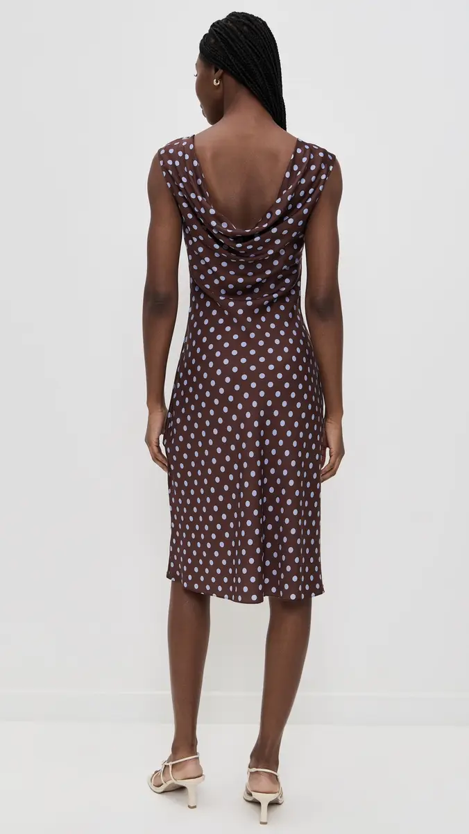 POSSE Leo Dress Chocolate Polka Dot | Thumbnail 3 POSSE Leo Dress Chocolate Polka Dot | Thumbnail 3