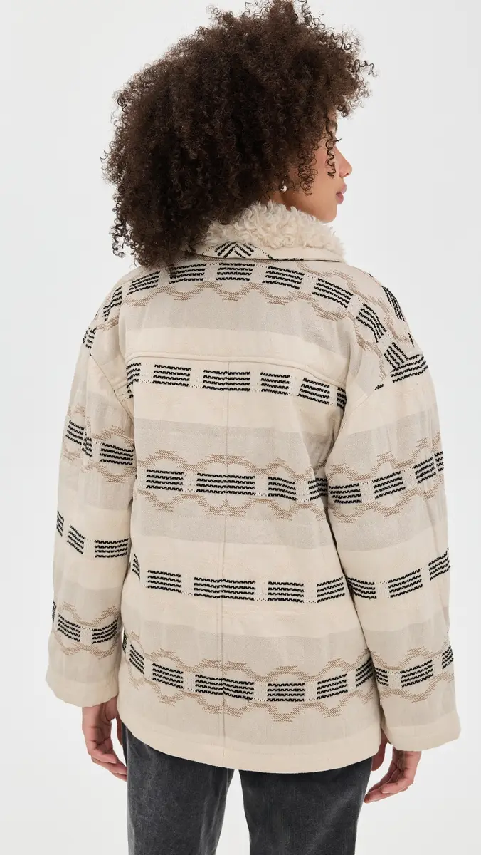 Isabel Marant Étoile Qayla Coat Ecru | Thumbnail 3 Isabel Marant Étoile Qayla Coat Ecru | Thumbnail 3