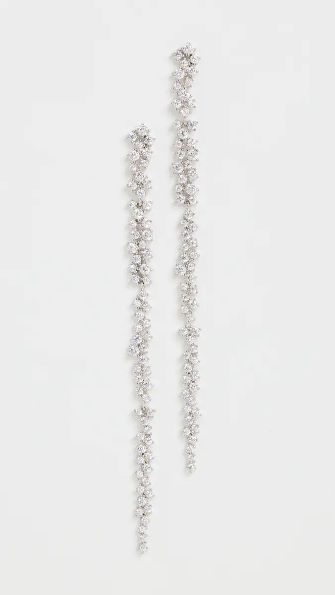 Shashi Kalista Pave Earrings | Thumbnail 2 Shashi Kalista Pave Earrings | Thumbnail 2