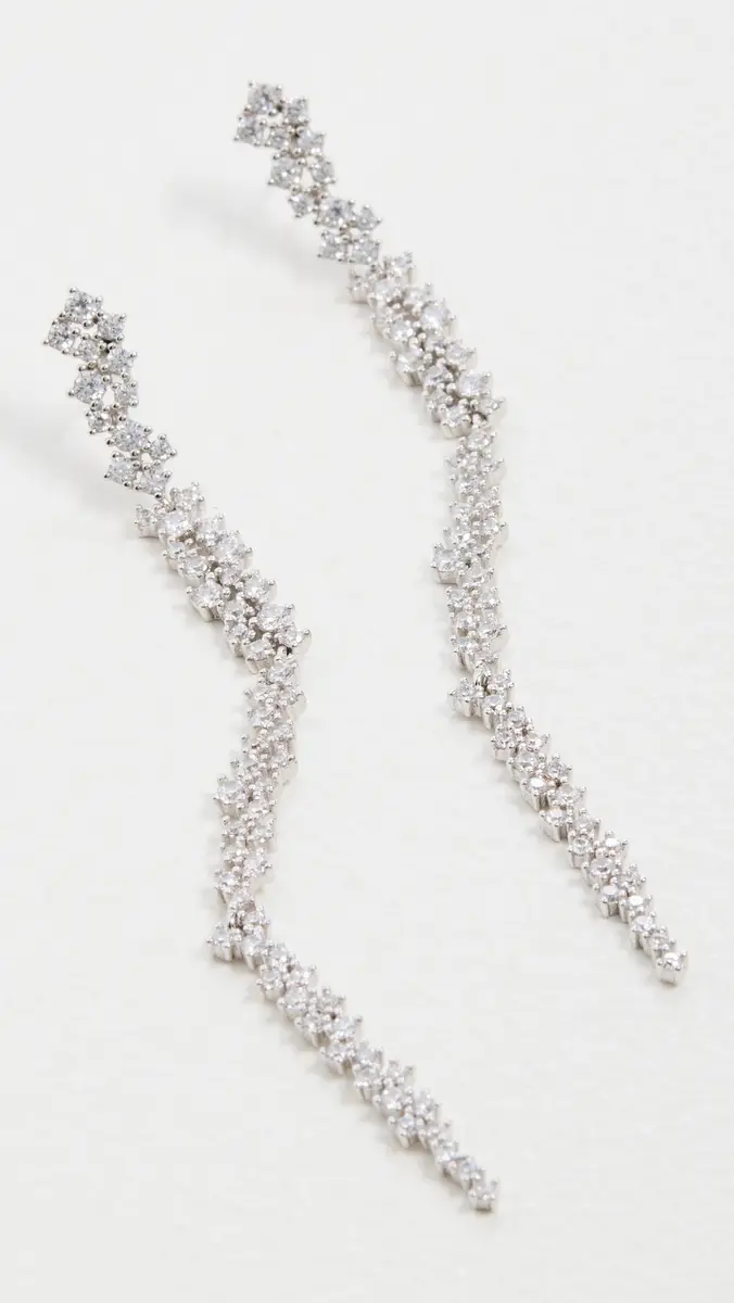 Shashi Kalista Pave Earrings | Thumbnail 4 Shashi Kalista Pave Earrings | Thumbnail 4