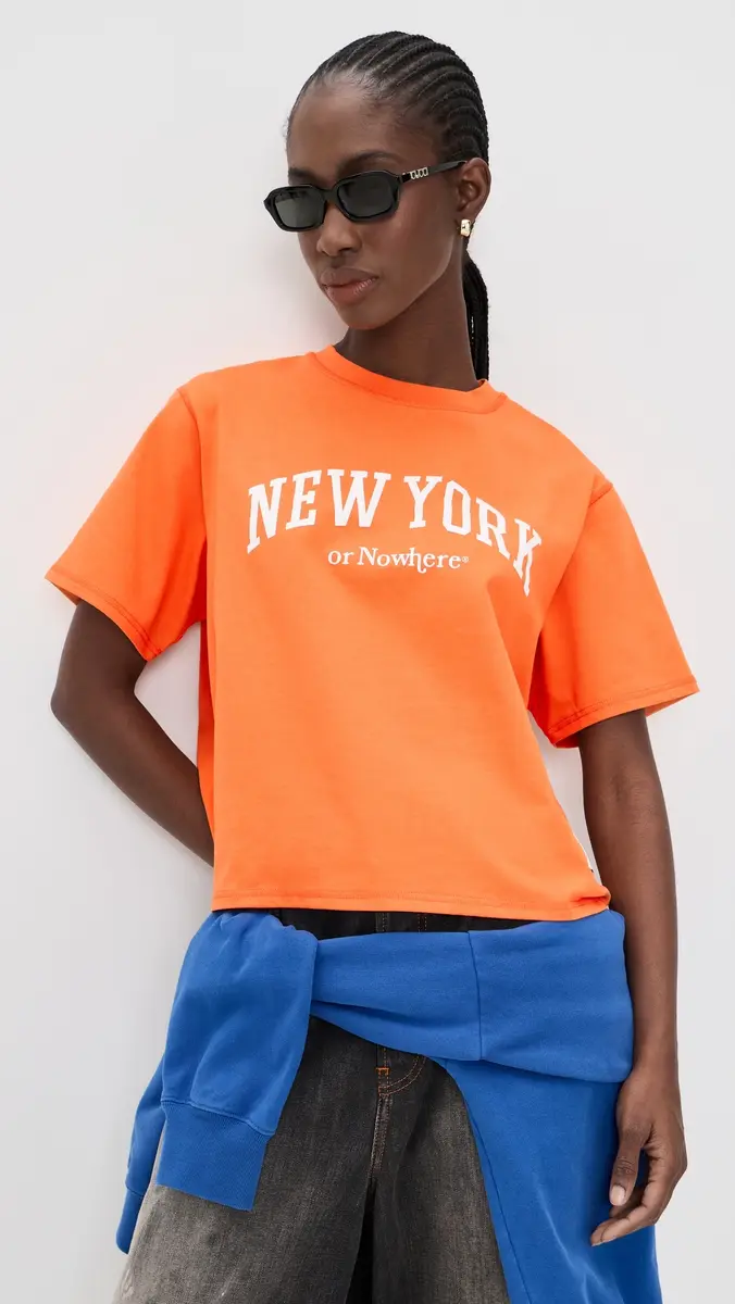 New York or Nowhere Knicks Alumni Relaxed T-Shirt Orange Garment Dyed | Thumbnail 2 New York or Nowhere Knicks Alumni Relaxed T-Shirt Orange Garment Dyed | Thumbnail 2