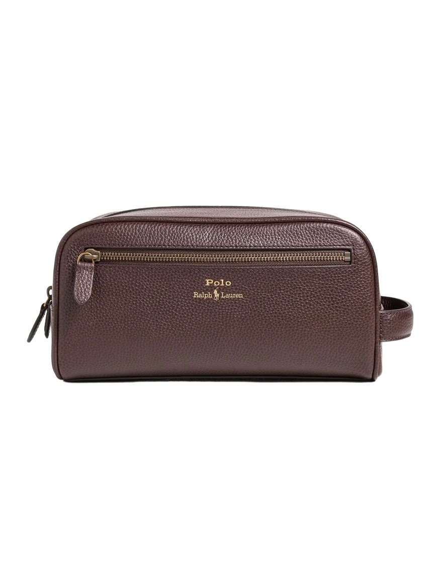 Polo Ralph Lauren Pebbled Leather Toiletry Bag