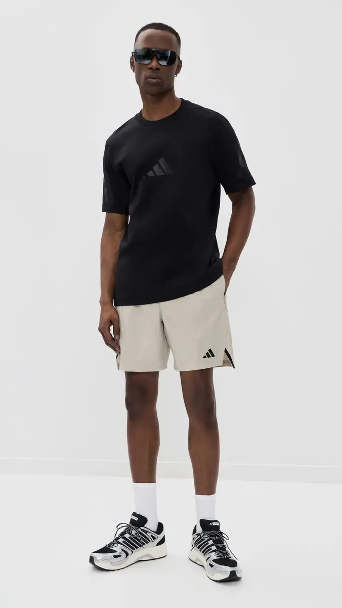 adidas Designed for Training Workout Shorts 7 Wonder Alumina | Thumbnail 5