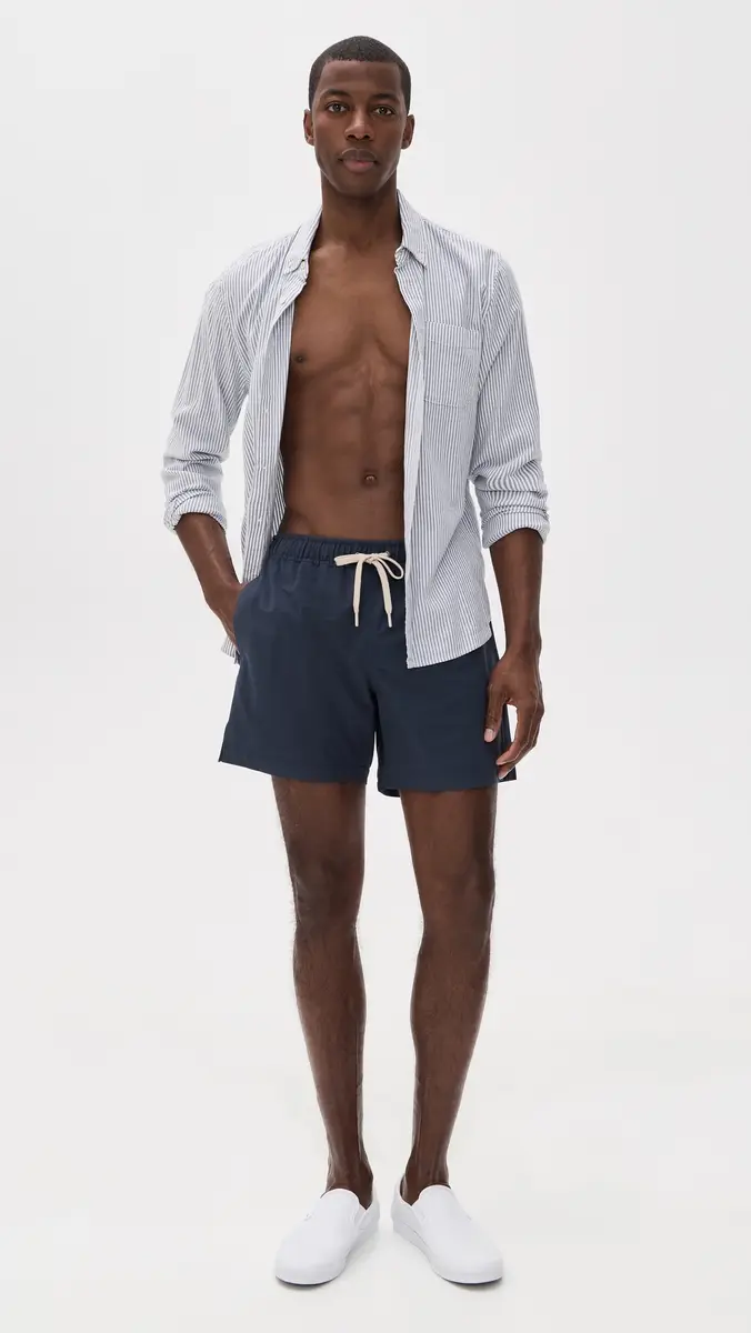 Faherty All Day 6 Swim Trunks Blue Nights | Thumbnail 5