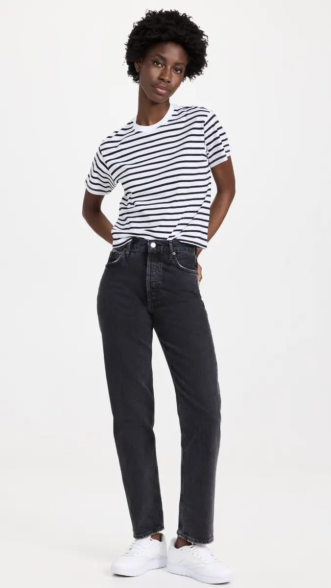 ATM Anthony Thomas Melillo School Boy Stripe Tee Black/White Stripe | Thumbnail 6 ATM Anthony Thomas Melillo School Boy Stripe Tee Black/White Stripe | Thumbnail 6
