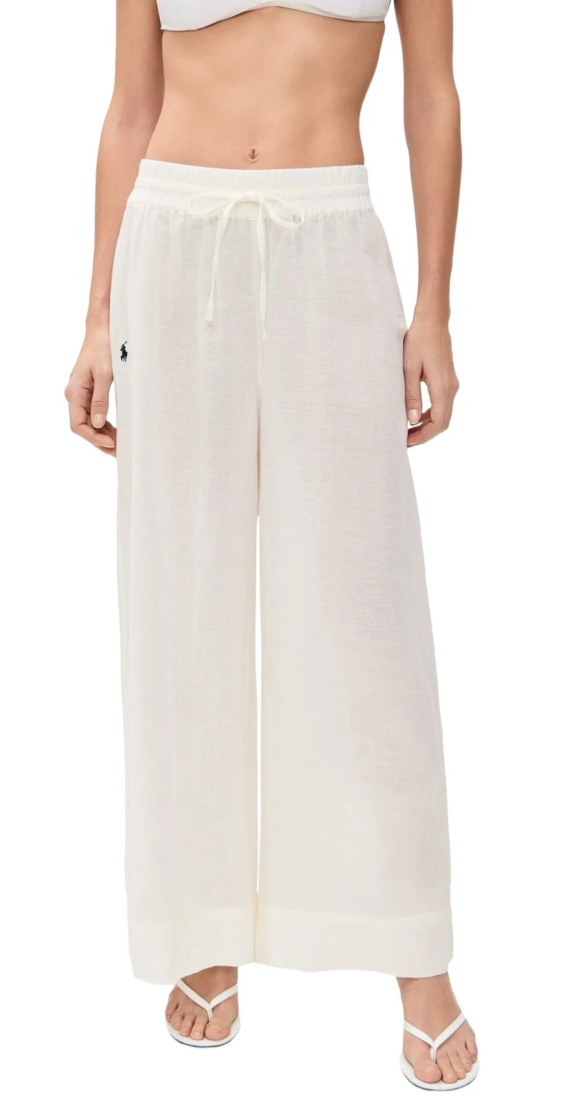 Smocked Pull On Cover-Up Pants Smocked Pull On Cover-Up Pants