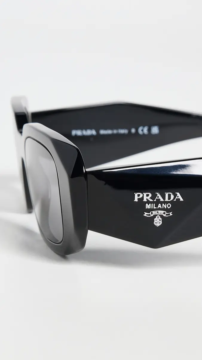 Prada 0PR 17WS Sunglasses Blk/Grey Mirror Int Silver One Size | Thumbnail 5 Prada 0PR 17WS Sunglasses Blk/Grey Mirror Int Silver One Size | Thumbnail 5