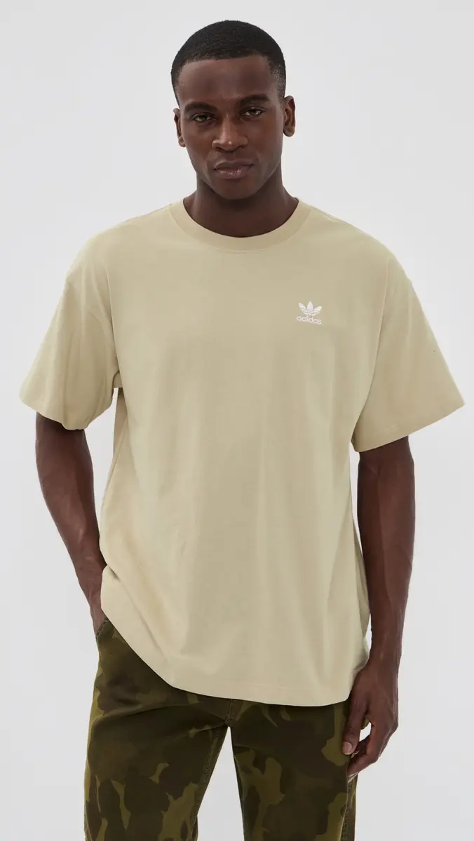 adidas Trefoil Essentials Oversized Tee tone Khaki | Thumbnail 2 adidas Trefoil Essentials Oversized Tee tone Khaki | Thumbnail 2