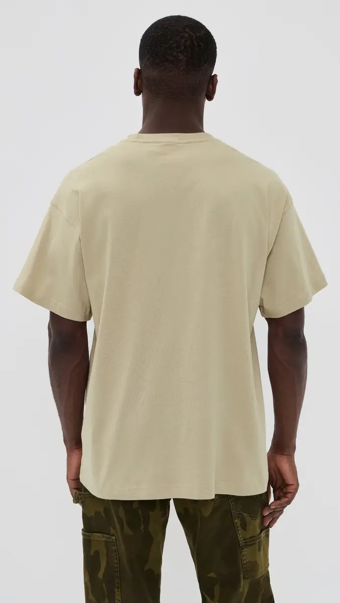 adidas Trefoil Essentials Oversized Tee tone Khaki | Thumbnail 3 adidas Trefoil Essentials Oversized Tee tone Khaki | Thumbnail 3
