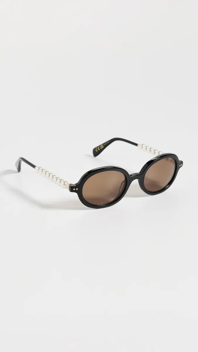 Lele Sadoughi Austin Pearl Sunglasses Jet 001 One Size | Thumbnail 4 Lele Sadoughi Austin Pearl Sunglasses Jet 001 One Size | Thumbnail 4