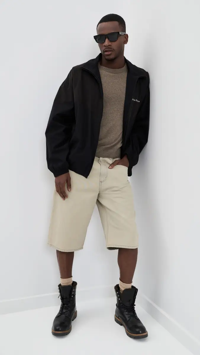 AGOLDE Fusion Skater Shorts 14 Burnished Khaki | Thumbnail 5